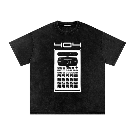 404 Snow Washed Oversized Cotton T-Shirt