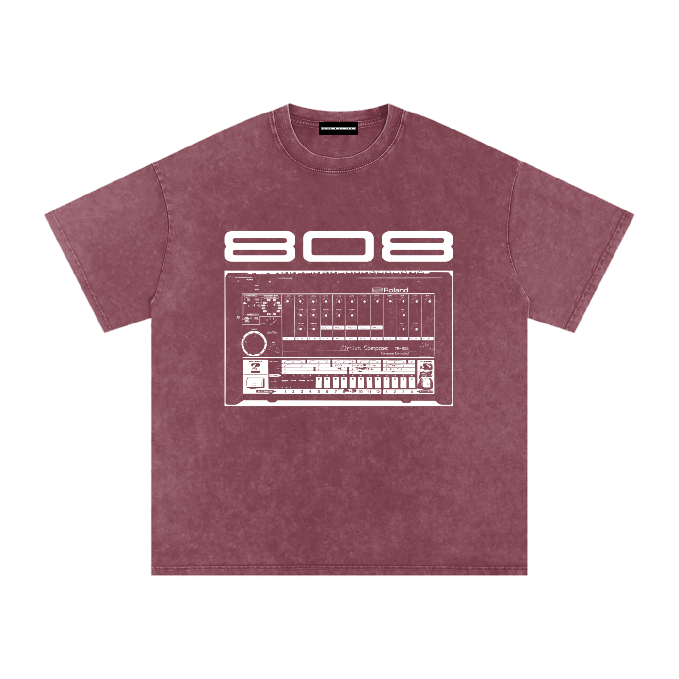 808 Snow Washed Oversized Cotton T-Shirt