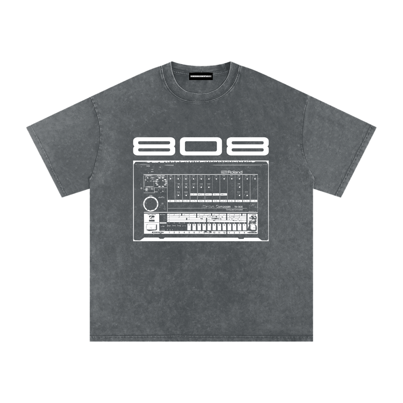 808 Snow Washed Oversized Cotton T-Shirt