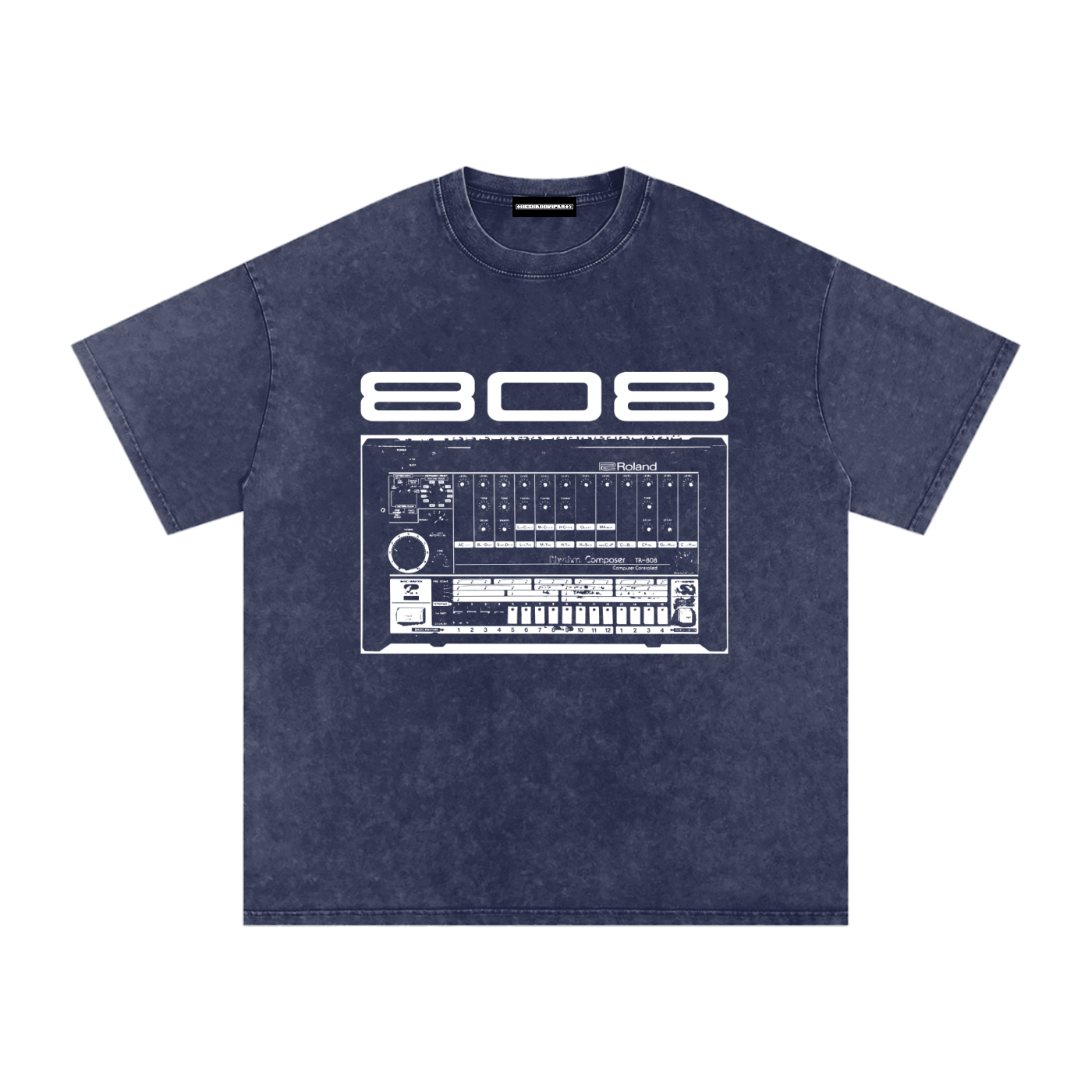 808 Snow Washed Oversized Cotton T-Shirt