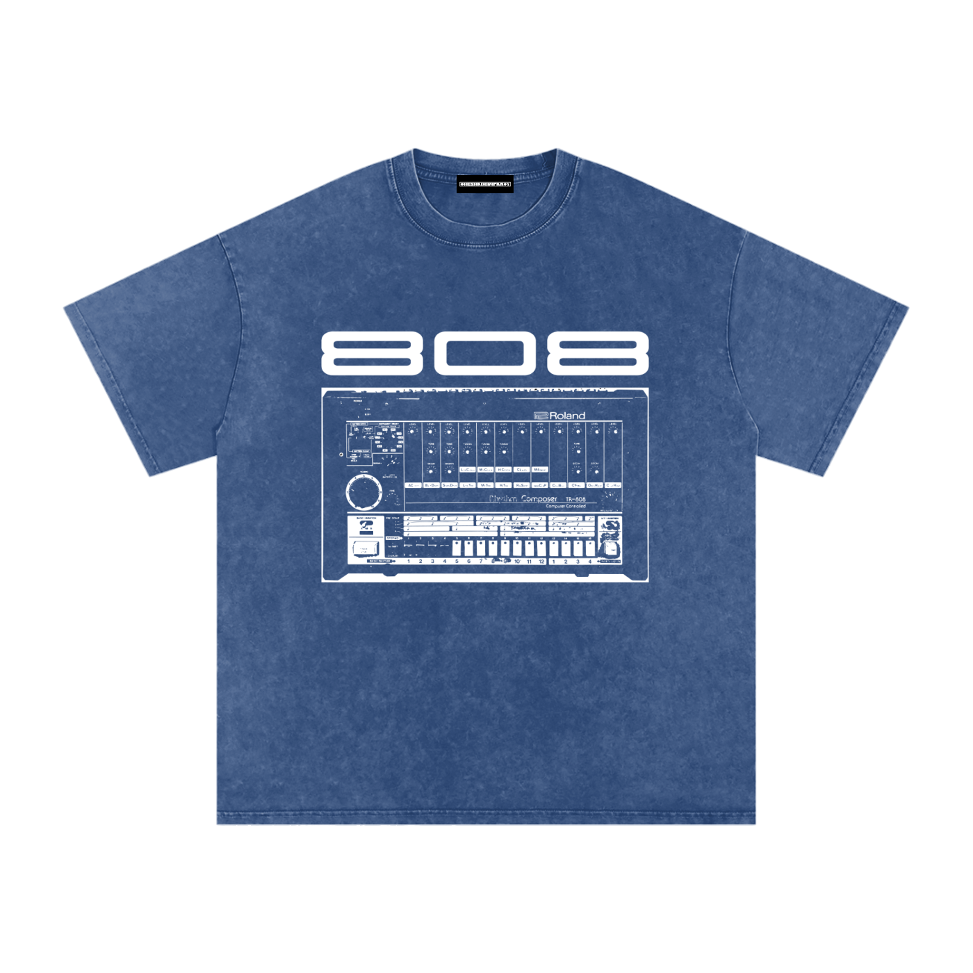 808 Snow Washed Oversized Cotton T-Shirt