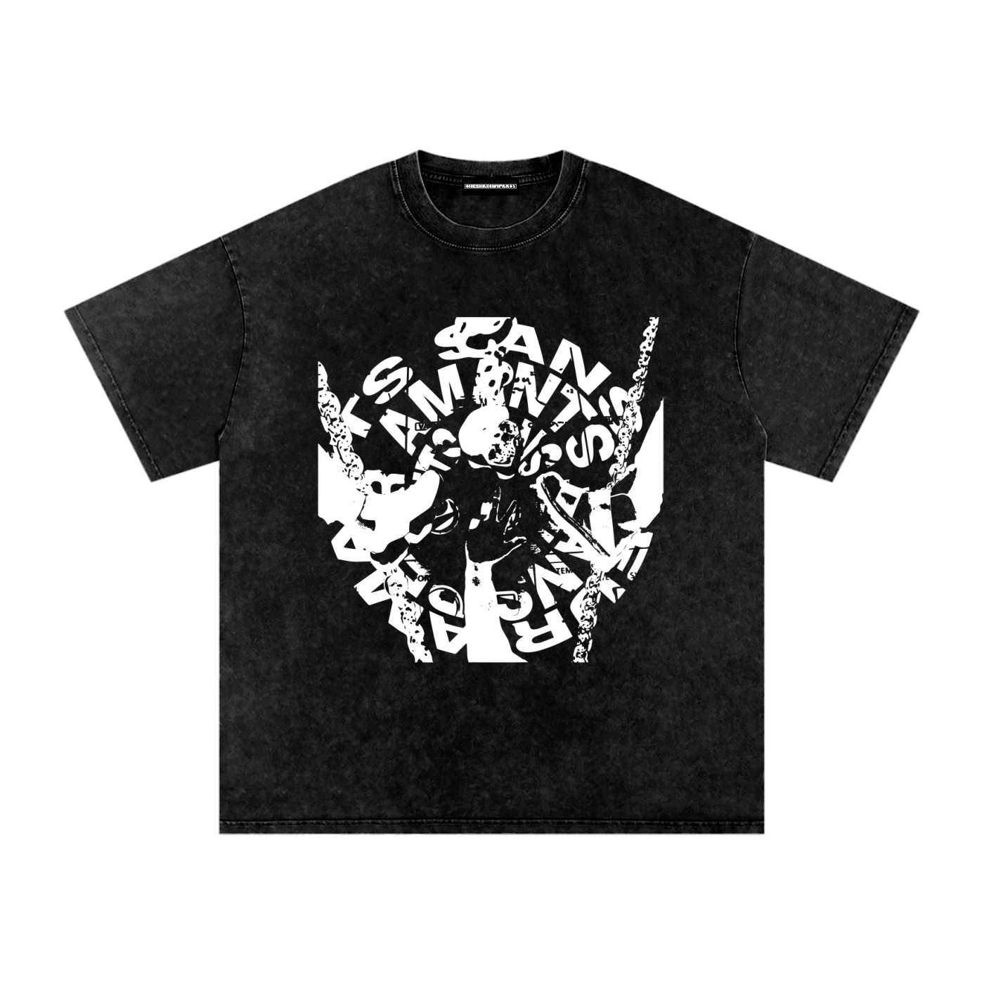 Amants Sans Peur Snow Washed Oversized Cotton T-Shirt