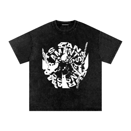 Amants Sans Peur Snow Washed Oversized Cotton T-Shirt