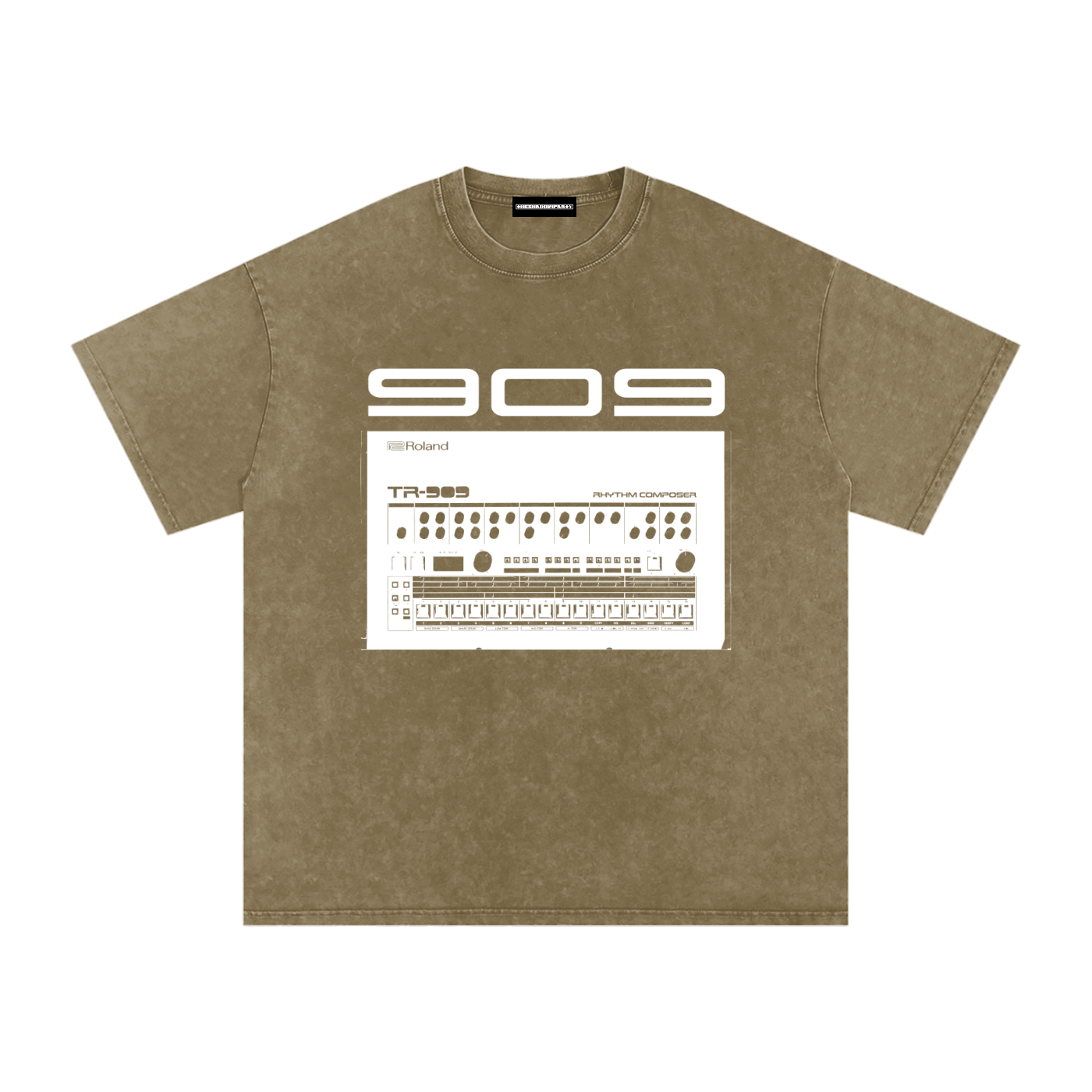 909 Snow Washed Oversized Cotton T-Shirt
