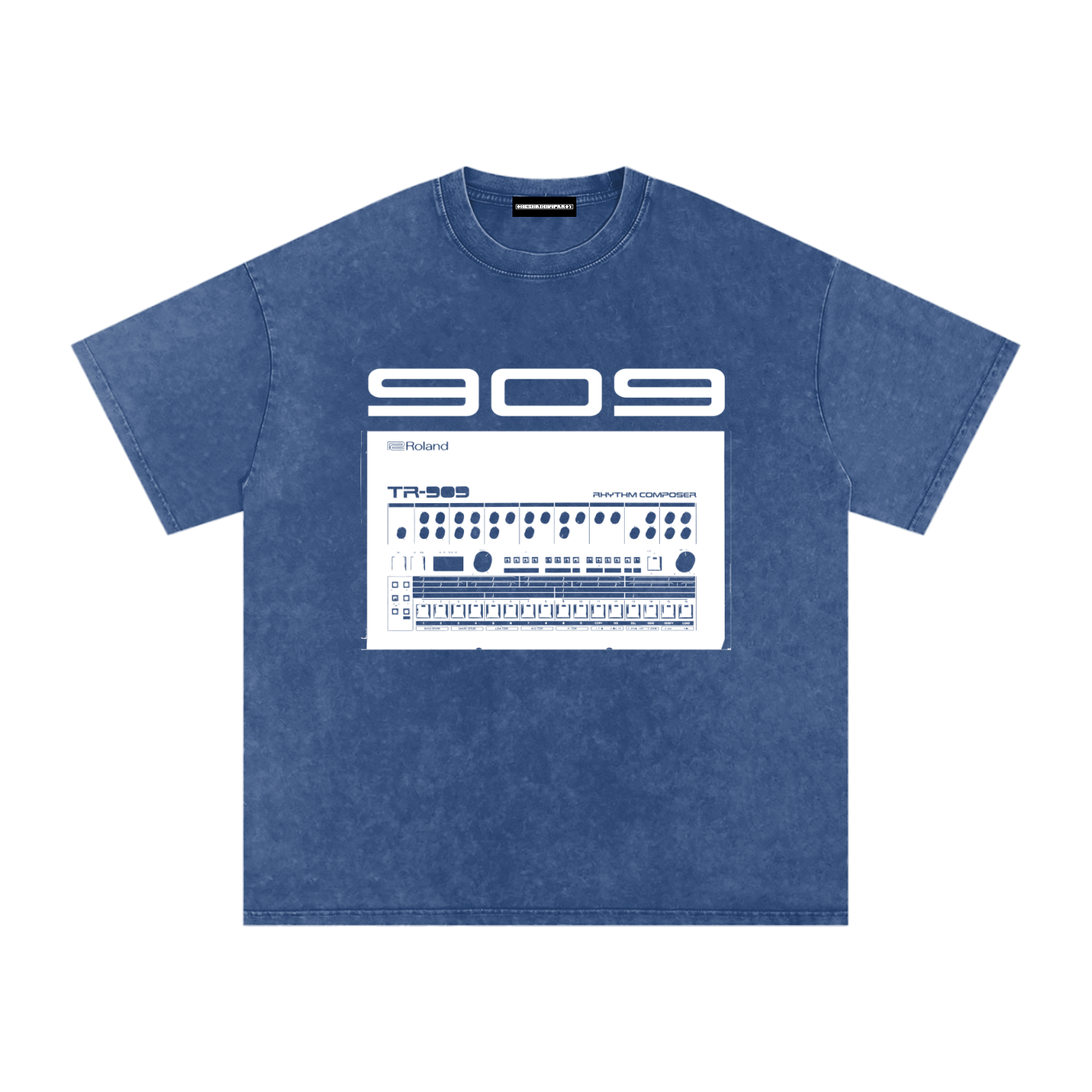909 Snow Washed Oversized Cotton T-Shirt