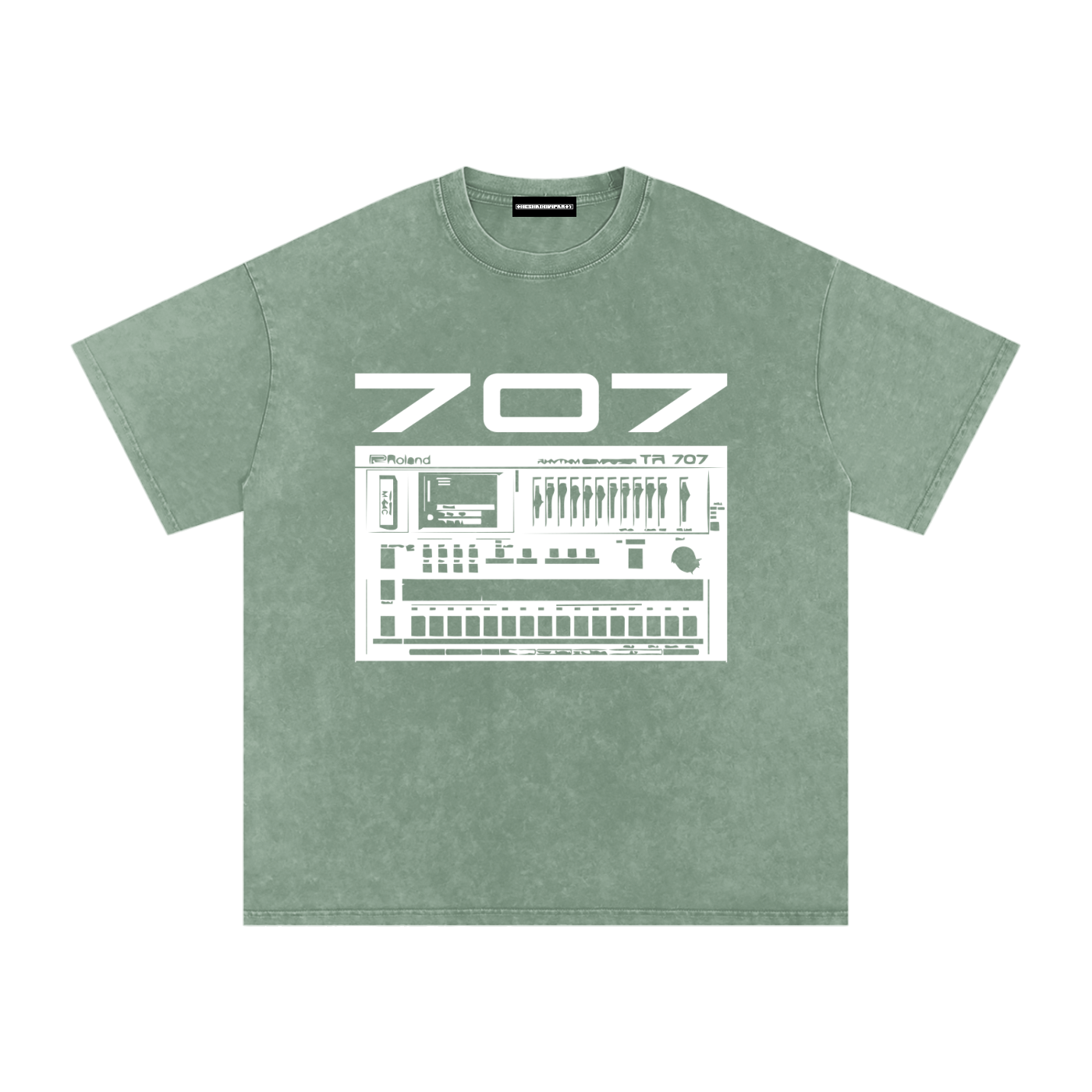 707 Snow Washed Oversized Cotton T-Shirt