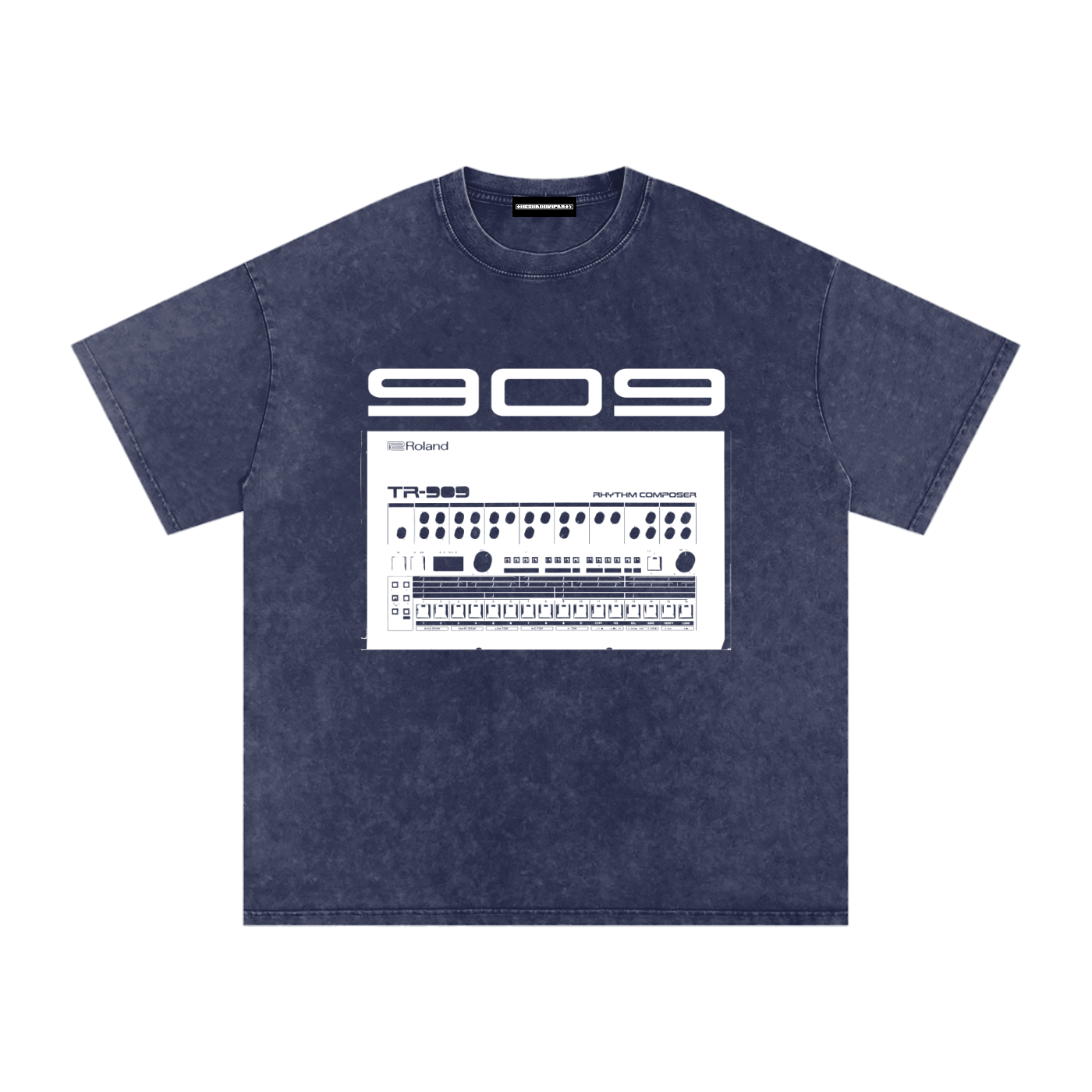 909 Snow Washed Oversized Cotton T-Shirt
