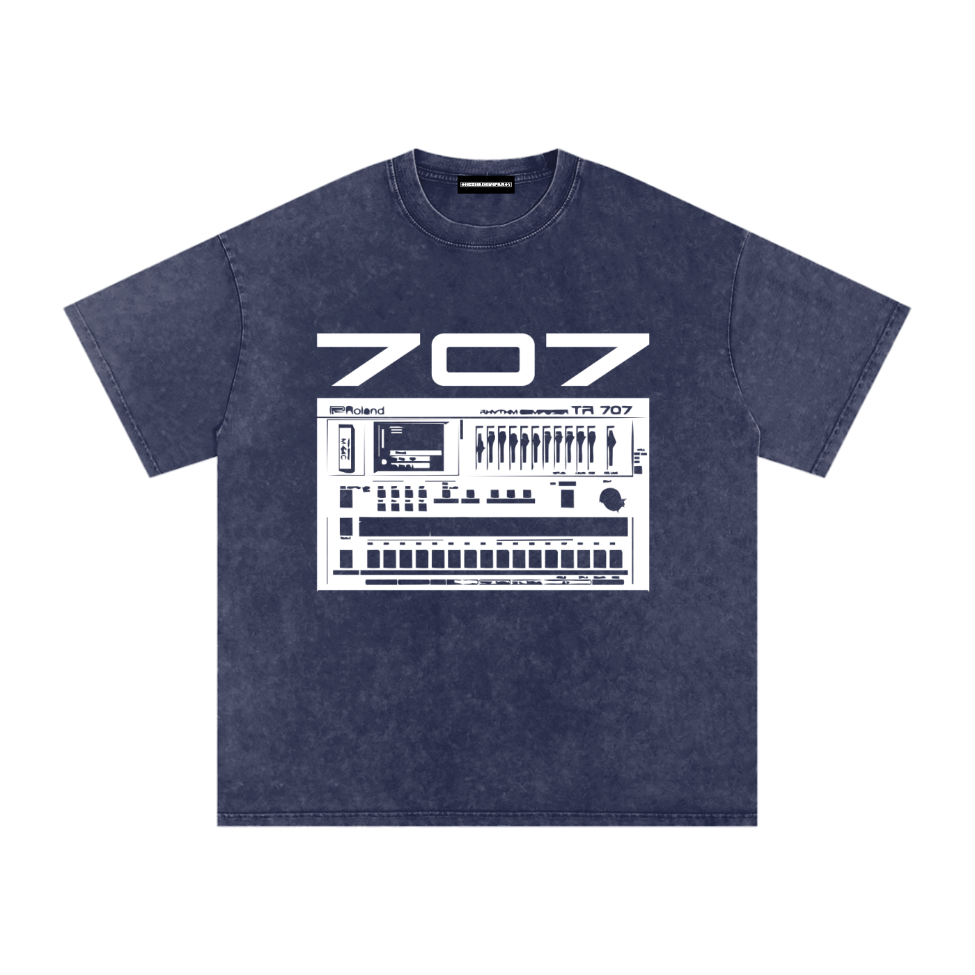 707 Snow Washed Oversized Cotton T-Shirt