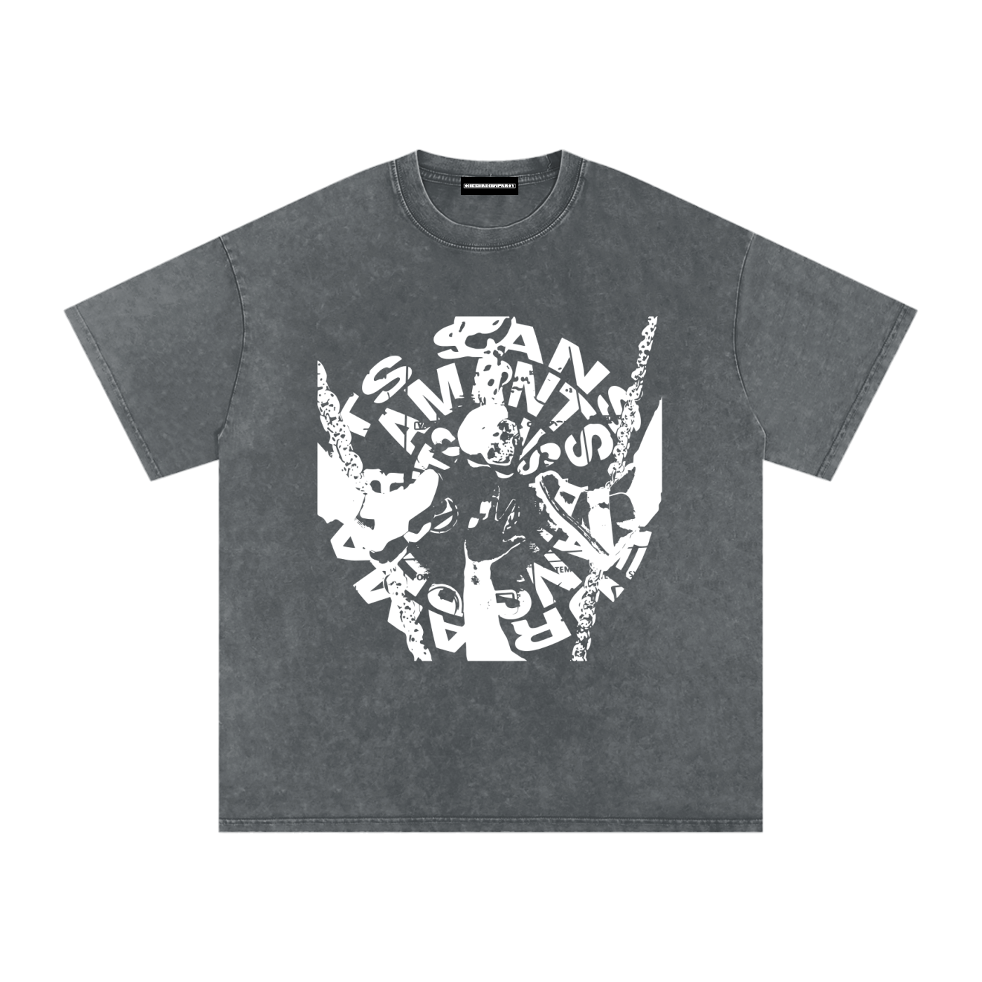Amants Sans Peur Snow Washed Oversized Cotton T-Shirt