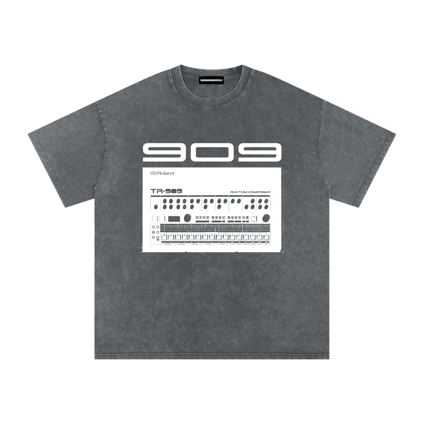 909 Snow Washed Oversized Cotton T-Shirt