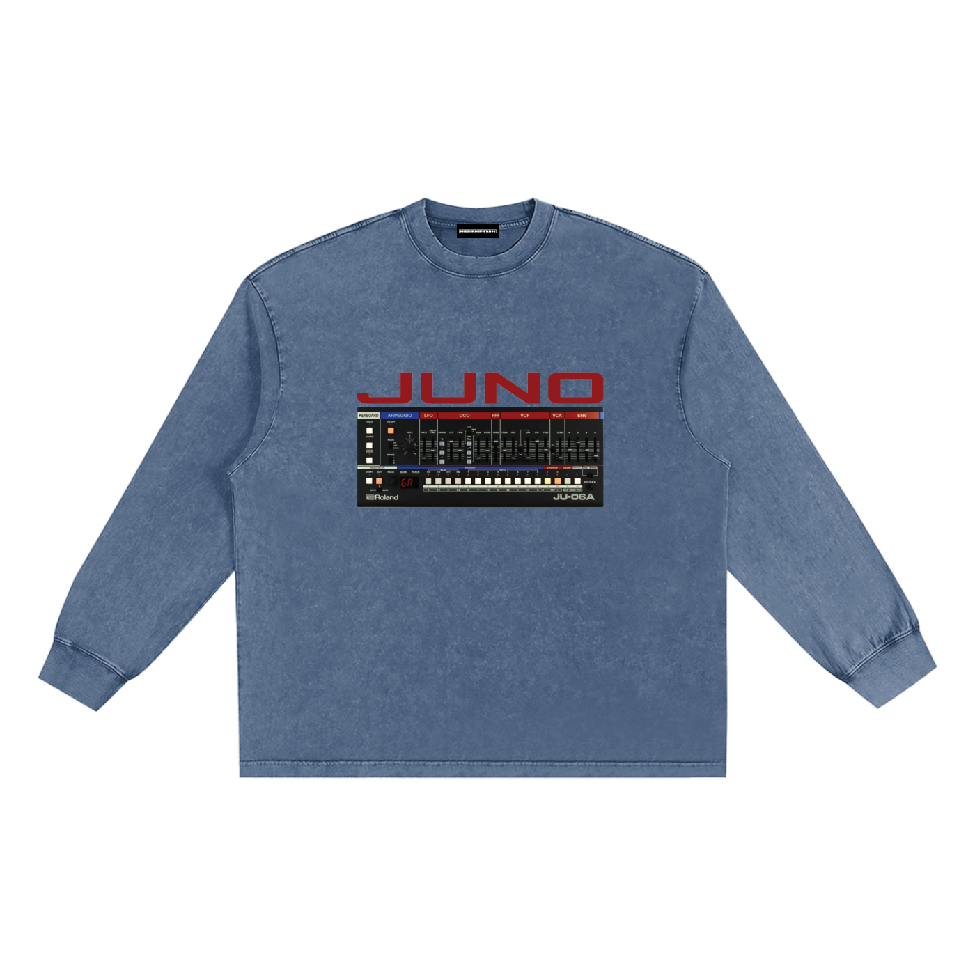 JUNO Snow Washed Frayed Edge T-Shirt