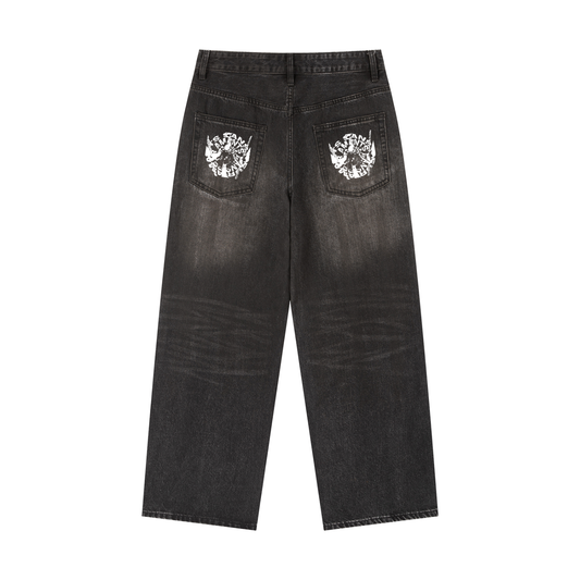 Vintage Wash Heavyweight Denim Jeans