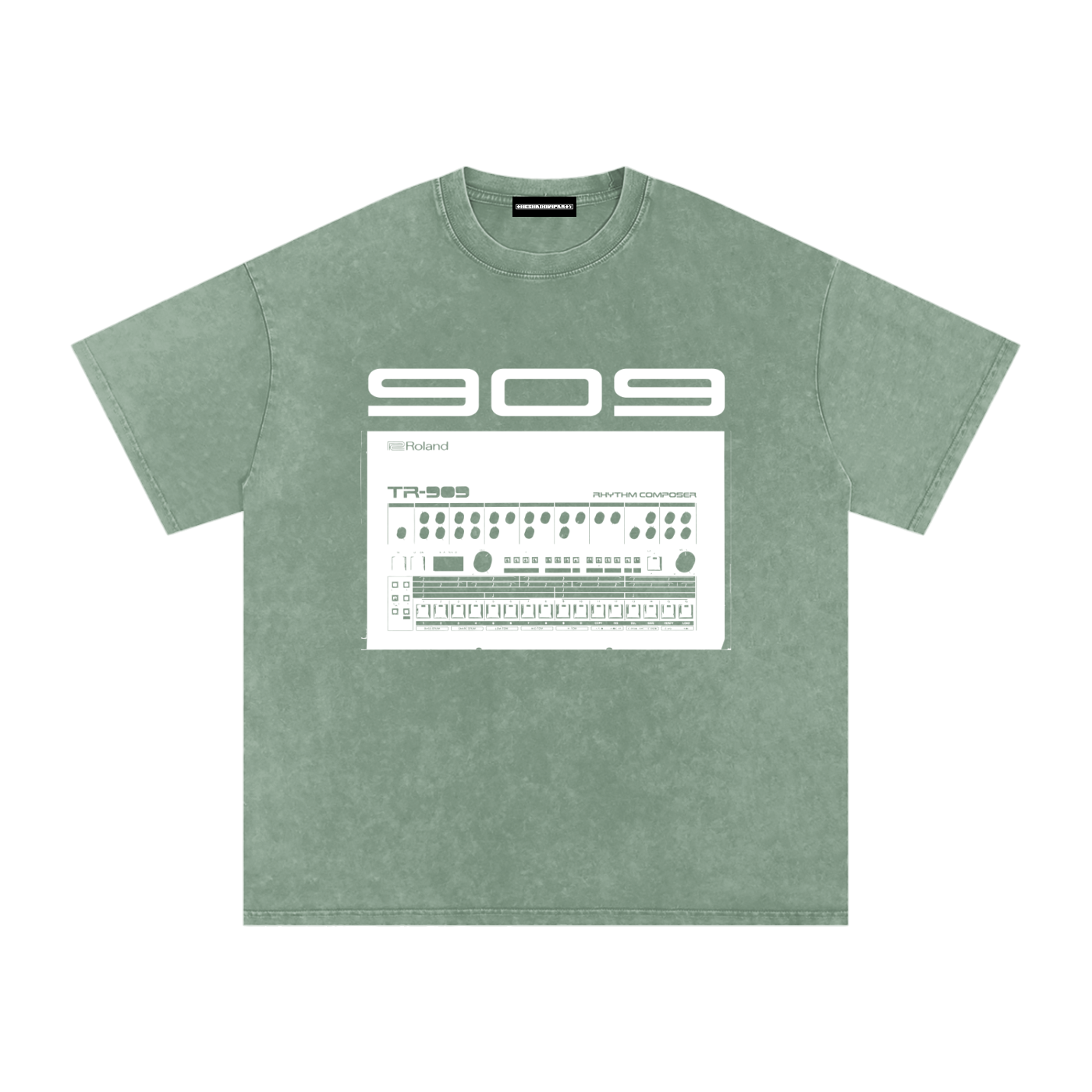 909 Snow Washed Oversized Cotton T-Shirt