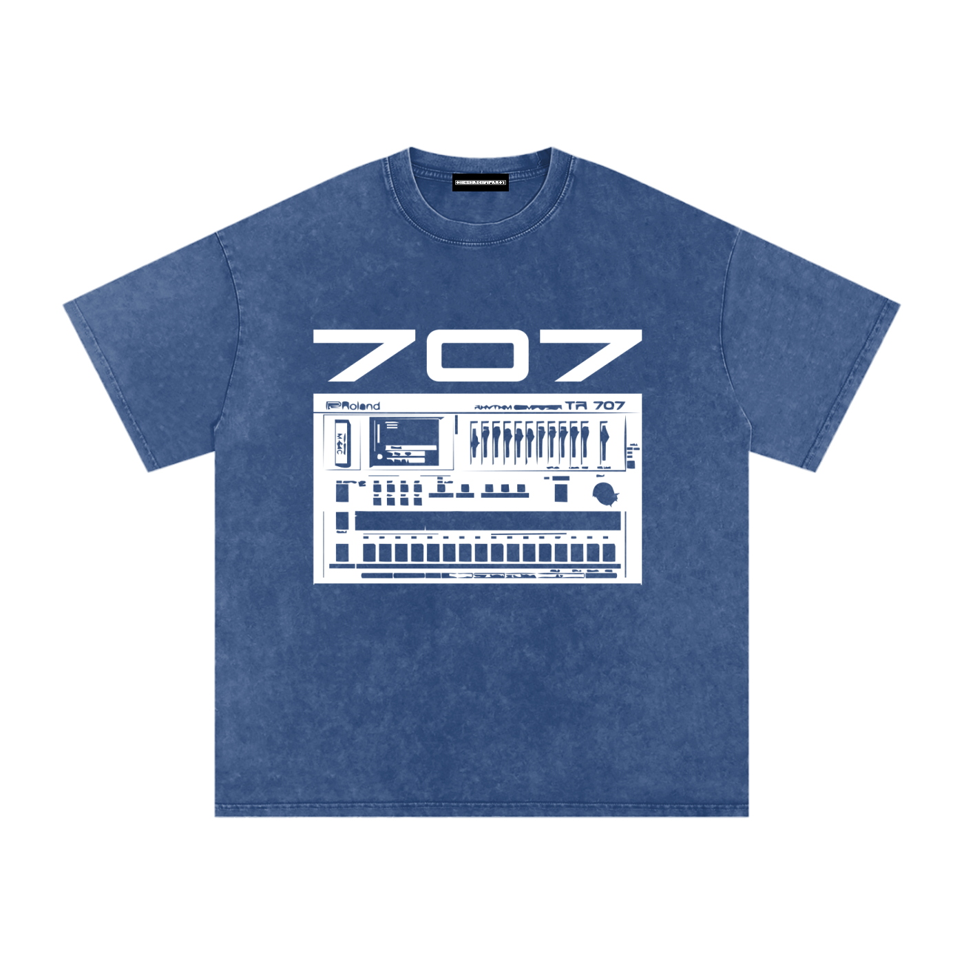 707 Snow Washed Oversized Cotton T-Shirt