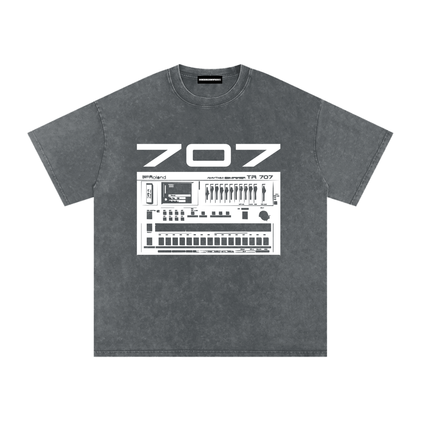 707 Snow Washed Oversized Cotton T-Shirt