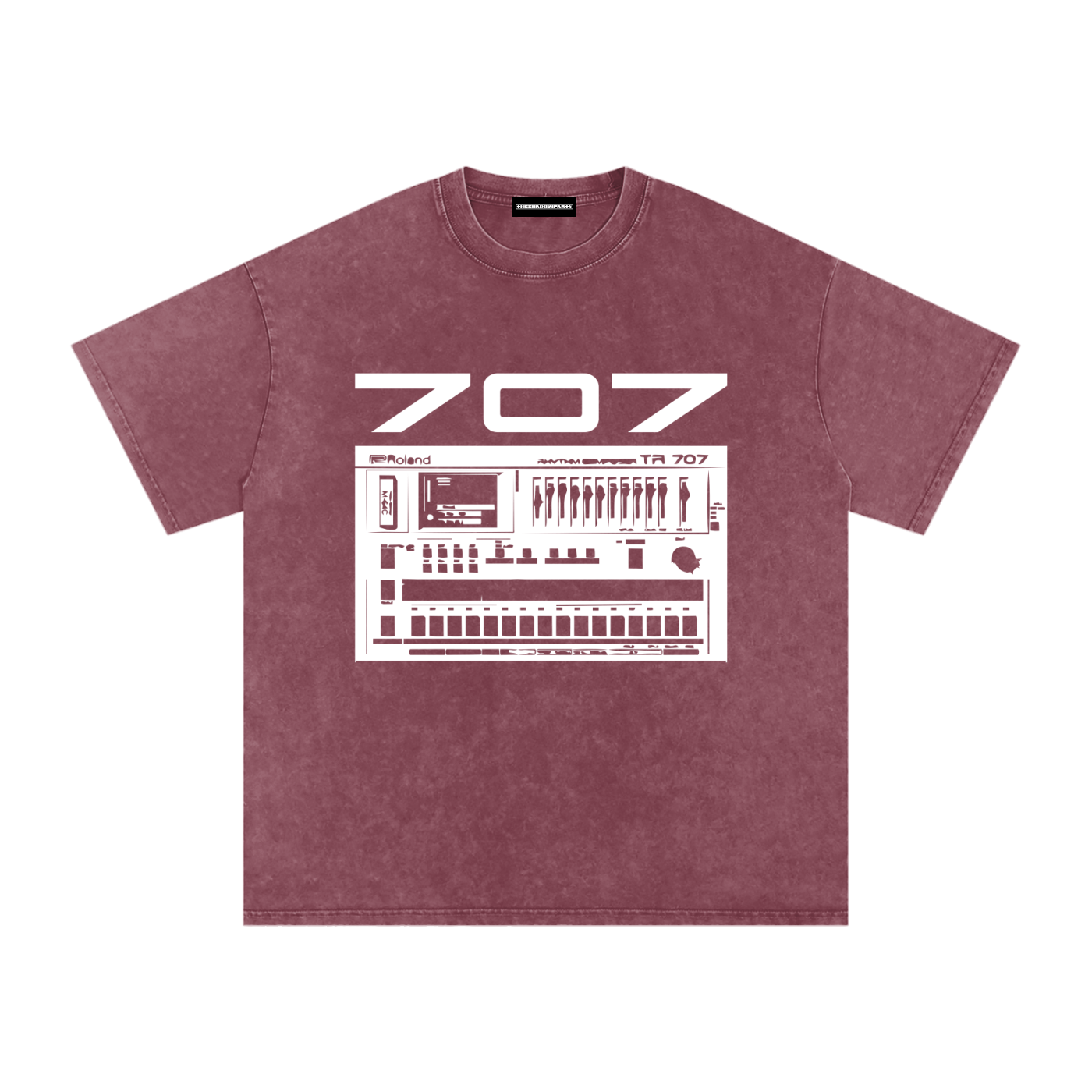 707 Snow Washed Oversized Cotton T-Shirt