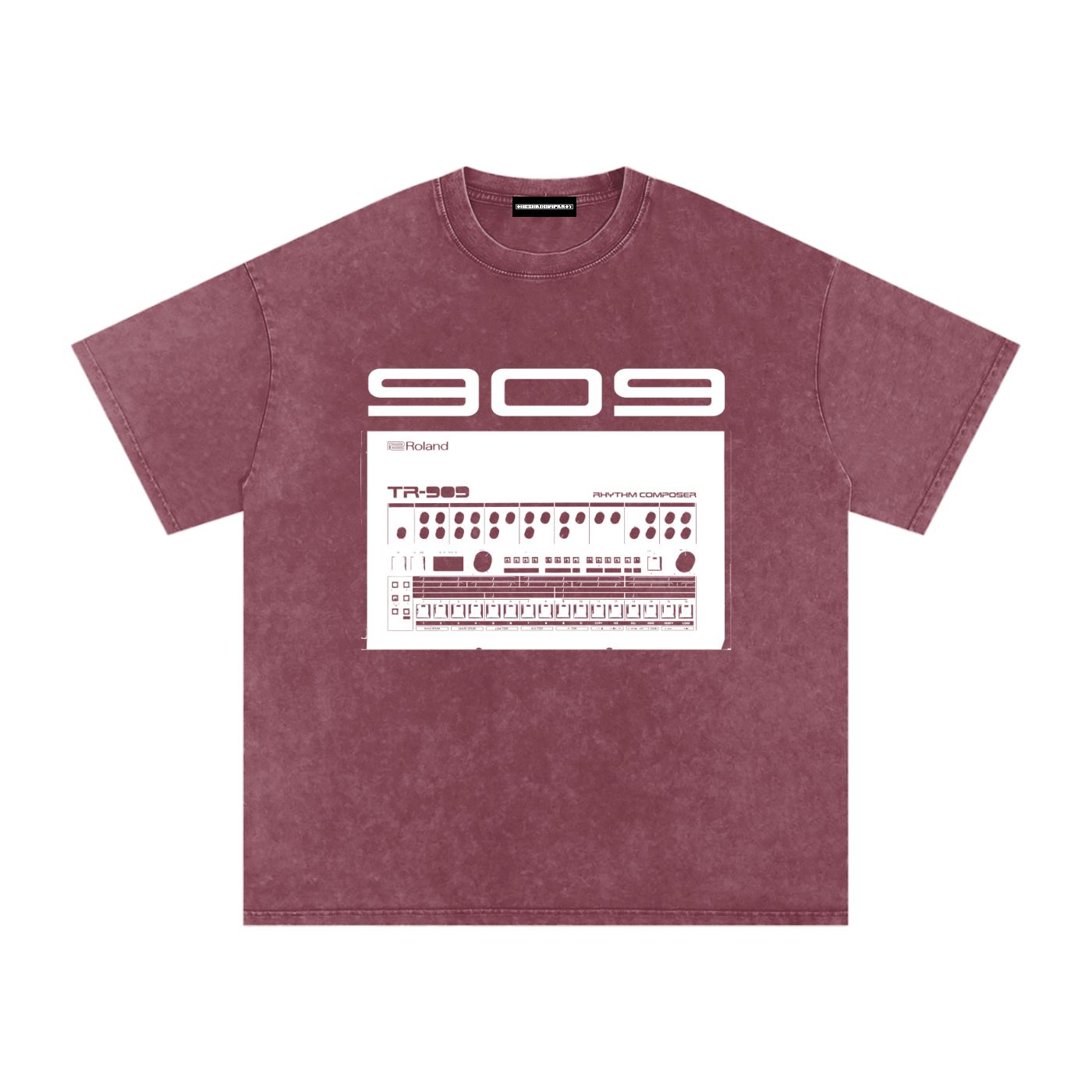 909 Snow Washed Oversized Cotton T-Shirt