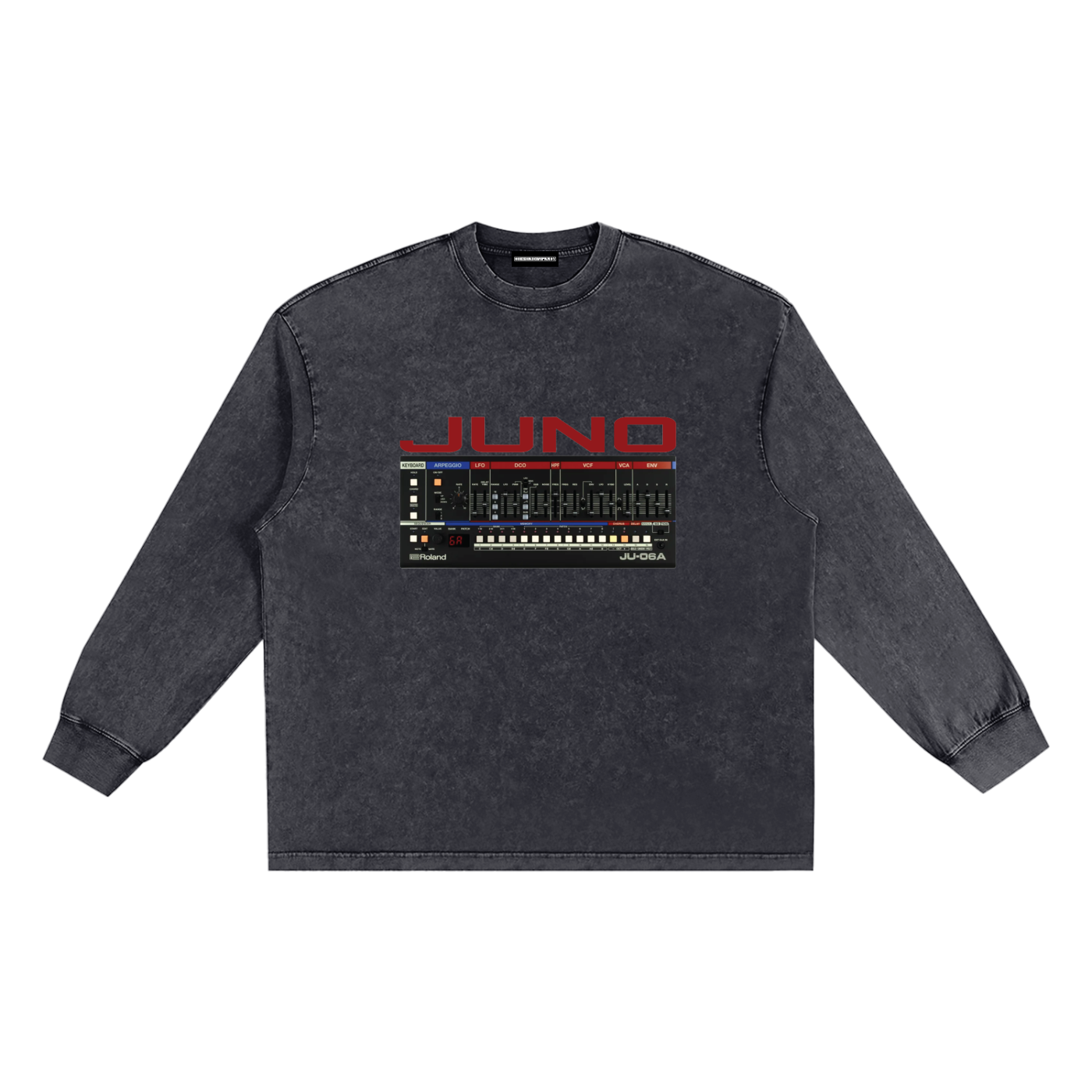 JUNO Snow Washed Frayed Edge T-Shirt