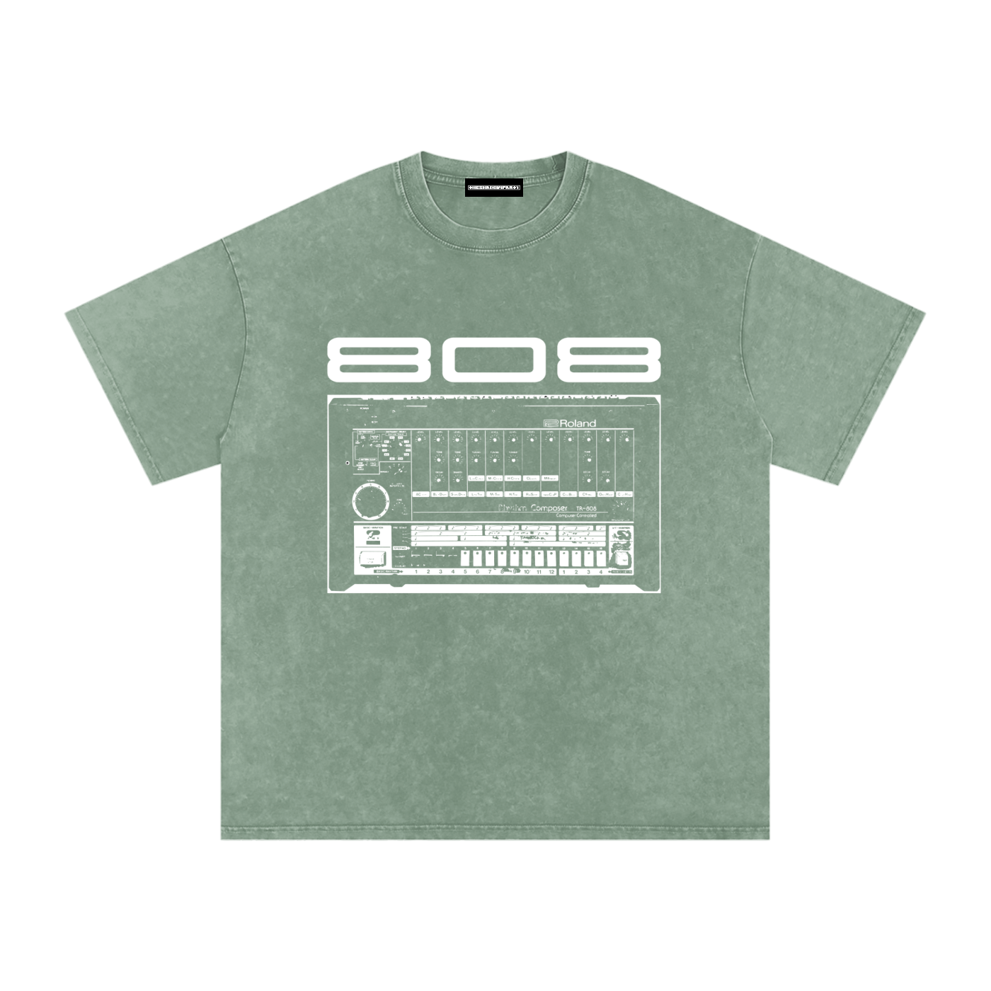 808 Snow Washed Oversized Cotton T-Shirt