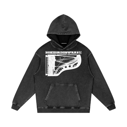 Snow Washed Loose Cotton Hoodie